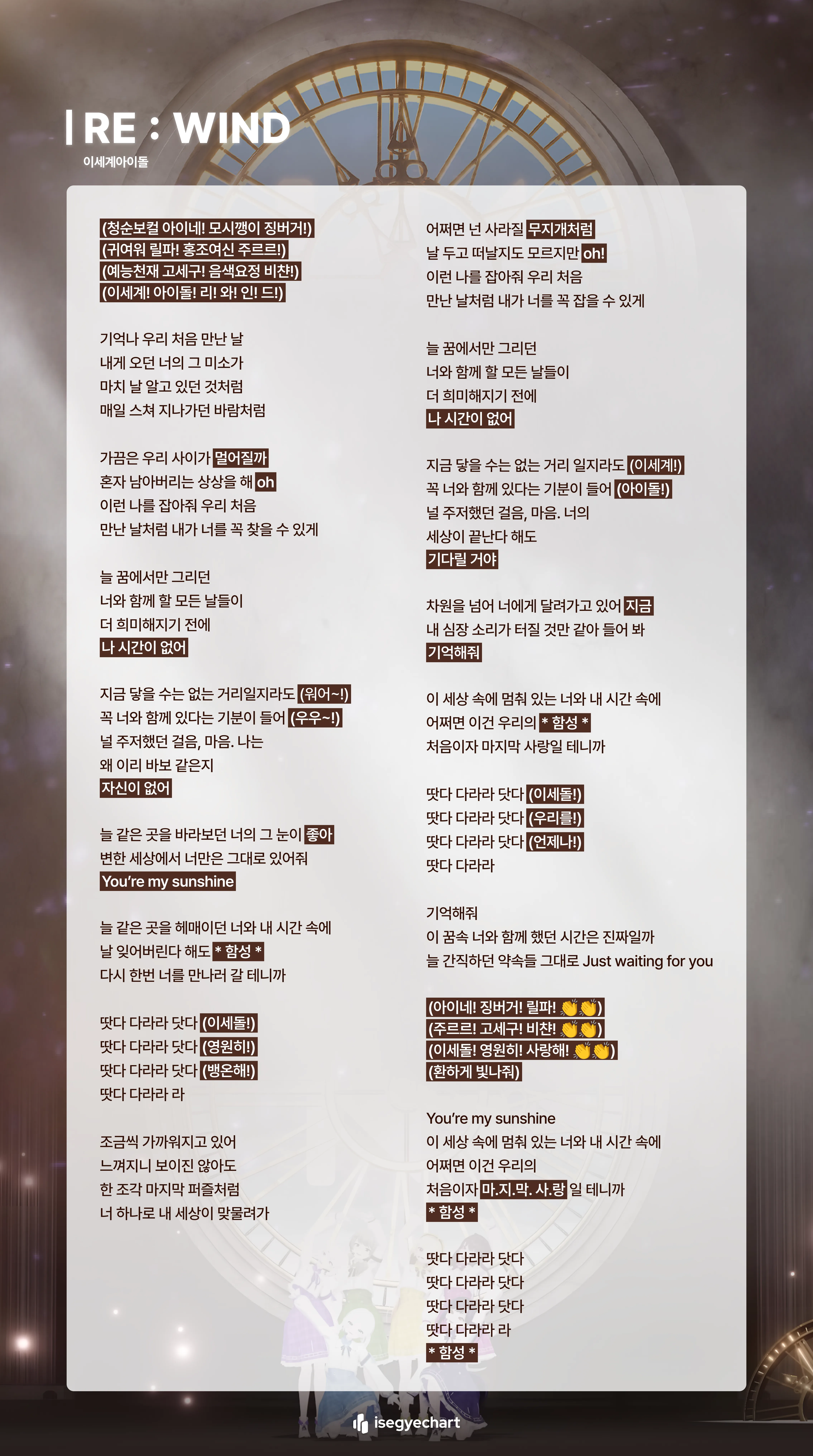 RE : WIND 응원법